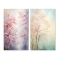 thumbnail image 2 of Designart "Pink Trees love expression II" Trees Wall Art Set Of 2 - Pink Landscapes Gallery Set For Office Decor, 2 of 7