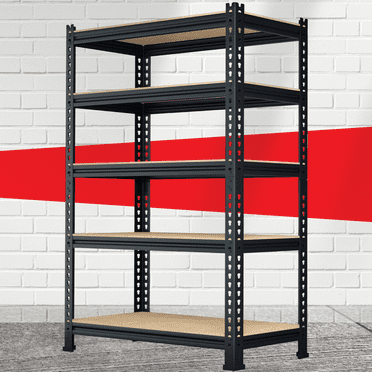 TrumanPick Storage Shelves Metal 5 Tier Garage Shelving Heavy Duty 28"W x 12 D x 59"H Adjustable Shelving Unit for Garage Utility Rack Shelf for Basement Pantry Closet