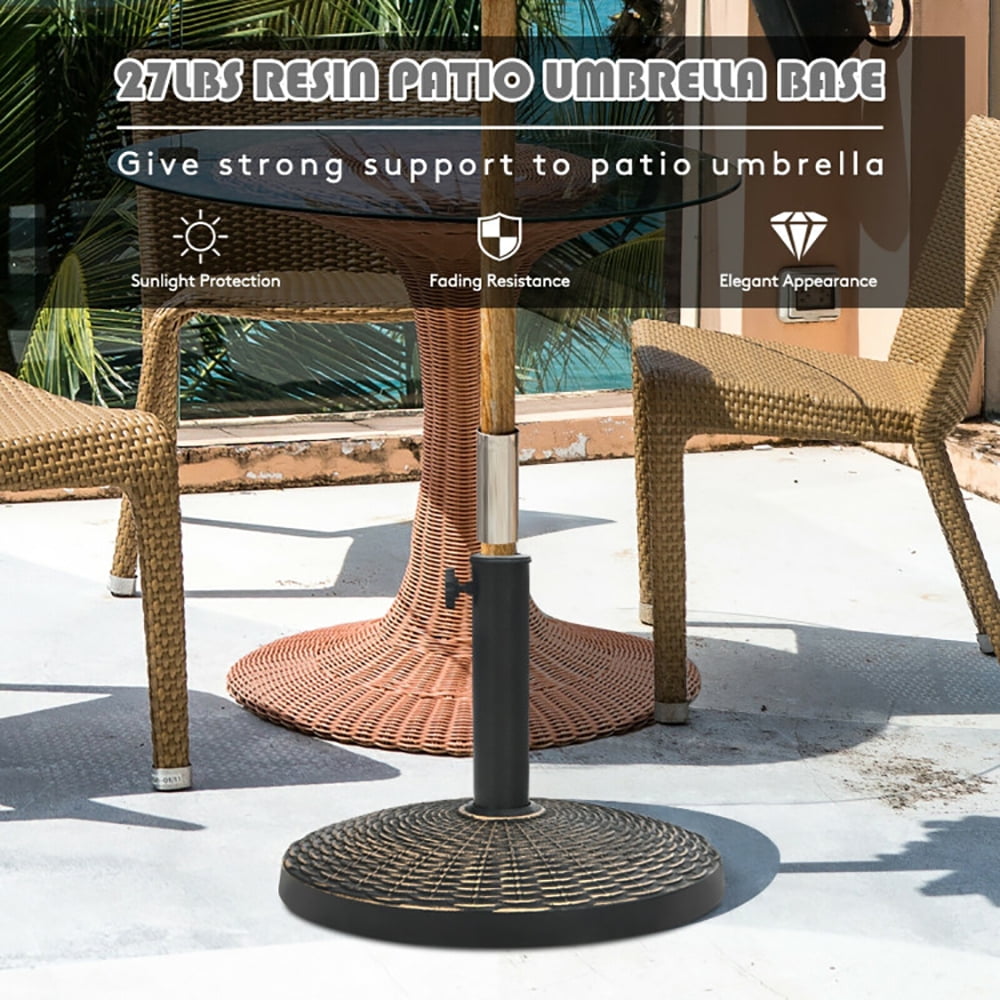 Aimee Lii 27 lbs Patio Market Umbrella Base Stand, Outdoor Umbrella Base Aimee Lii 27 lbs Patio Market Umbrella Base Stand, Outdoor Umbrella Base