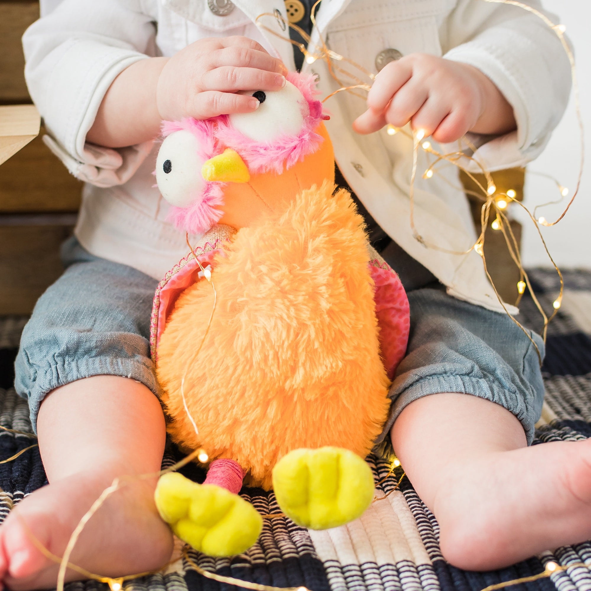 Inklings Baby & Toddler 12" Plush Soft Bean Bag Toy, Ollie The Oddball Oddbird, Inclusive Kids Stuffed Animal for All Families, Gender Neutral, Funky, Fun Sensory Gift