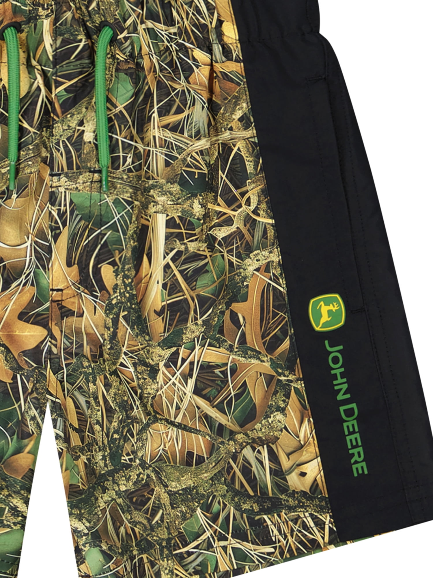 John Deere Boy’s Leaf Camo Blocked Boardshort, 1 Pack Size 4-16