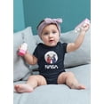 thumbnail image 2 of NASA Nasa Astronaut Duo Over Moon Bodysuit Infant -NASA Designs,  Newborn, 2 of 4