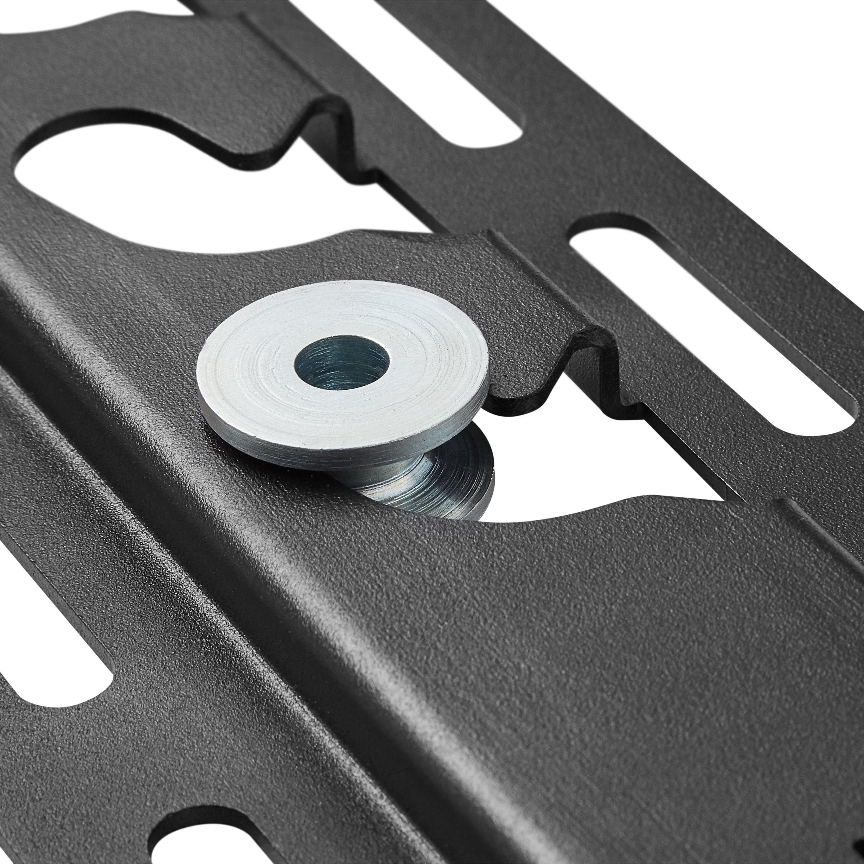 onn. Slim Fixed TV Wall Mount for 24" to 90" TVs, Holds up to 150 Pounds, Black