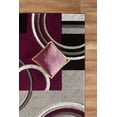 thumbnail image 4 of GLORY RUGS Area Rug Modern 5x7 Purple Soft Hand Carved Contemporary Floor Carpet with Premium Fluffy Texture for Indoor Living Dining Room and Bedroom Area, 4 of 6