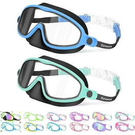 Pidgey Kids-Swim-Goggles With Nose Cover, Swimming Diving Mask Wide View Anti Fog Uv Shattered Lens Goggles Child 3 15 Pink