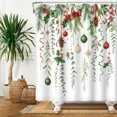 thumbnail image 5 of Tchckioa 72x84 Inch Shower Curtain for Bathroom,Merry Christmas Waterproof Hooks Bath Curtain Decor, 5 of 6