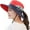 Navy, variant on Women's Ponytail Sun Hat UV Protection Foldable Mesh Wide Brim Beach Fishing Hat