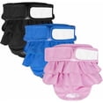 thumbnail image 1 of Pañales para Perros, Paquete de 3 Pañales Lavables para Perros, Pañales Lavables Reutilizables para Perros, Bragas para Perros, Servilletas Sanitarias para Perros para Diferentes Tipos de Perros, 1 of 5