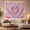 Pink Hearts, variant on Pink Hearts on a Wavy Pastel Background, Romantic Retro Style for Teen Girls, Aesthetic Wall Decor, Valentine's Day Gift, Tapestry Wall Hanging for Bedroom and Dorm