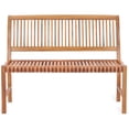 thumbnail image 3 of Teak Wood Castle Outdoor Patio & Garden Bench without Arms, 4 foot, 3 of 6