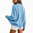 thumbnail image 6 of Aboser Ribbed Knit Cardigan Sweaters for Women Plus Size Button Down Cardigans Warm Casual V Neck Sweater Coat Loose Long Sleeve Knitwear, 6 of 8