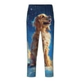 thumbnail image 2 of Salouo Starry Sky Cloud Dog Pattern Boys Pajama Pants,Long Sleep Pants for Girls Soft Lounge Pj Bottoms Sleep Pants with Pockets-Medium, 2 of 6
