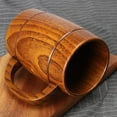 thumbnail image 3 of 14 oz Large Wooden Beer Mug Best Wooden Drinking Mug Wooden Stopper Tankard Beer Glass Stoneware Tea Mug Thin Mug for Men Women Coffee Mug Gift Viking Mug, 3 of 5