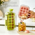 thumbnail image 3 of Ice Tray Bottle, 2 in 1 Press-to-Cold Ice Cube Mold & Kettle, Cool Summer Ice Cube Cup with Lid and Bin, Touch-Free Easy Release Silicone Mold Water Bottle for Freezer, for Coffee, Juice(500ml/17oz), 3 of 14