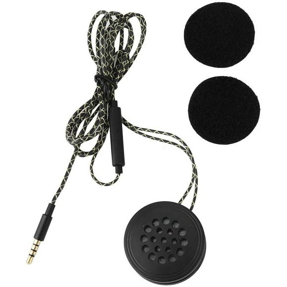 Hweilai Universal Motorcycle Helmet Speakers, Wired Helmet Headset with 3.5mm Male Connector