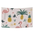 thumbnail image 6 of Yayeee Tapestry Wall Hanging for Bedroom 90" x 60" Living Room Home Wall Art Decor, Flamingo Pattern, 6 of 7