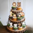 thumbnail image 4 of Decoraciones para Cupcakes Safari Goviwbioy 48 piezas Animales de la Selva, 4 of 6