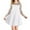 White, variant on ZACPNCV Girls Contrast Mesh Long Sleeve High Waist A Line Short Dress with Pockets Black 10-12 Years