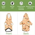 thumbnail image 5 of Goofa Funny Sushi Pattern Small Dog Sweater Hoodies Pet Grey Hooded Soft Fleece Sweatshirts with Pocket Fall Winter Puppy Cat Sweaters Warm Clothes-, 5 of 8