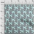 thumbnail image 1 of oneOone Cotton Poplin Fabric Leaves & Floral Block Printed Fabric 1 Yard 42 Inch Wide, 1 of 4