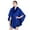 Blue, variant on Ladies Autumn Winter Hooded Shawl Cape Wool Blend Coat Large Size Cardigan Wrap With Collar Blue One Size