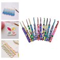 thumbnail image 1 of Juego de de , Accesorios para Tejer, Agujas de Tejer de Hilo, Ceráca Suave, Multicolor para Principiantes Experimentados en Ganc Soledad Ganchos De Ganchillo, 1 of 10