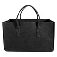 thumbnail image 1 of LIOOBO Felt Firewood Storage Pouch Portable Felt Storage Organizer with Carry Handle Thick Firwood Holder (Random Color), 1 of 8