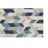 thumbnail image 3 of Binada Tufted Graphic Chevron Rug, Cobalt Blue/Ivory, 8ft x 8ft Round, 3 of 5