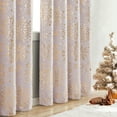 thumbnail image 3 of Exultantex Light Blocking Curtain Panels for Boys Girls Thermal Insulated Metallic Snowflake Printed,Grommets Top,50x84,2 Panels,Pink, 3 of 6
