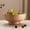 Natural Wood, variant on Wood Fruit Bowl For Kitchen Counter 12-inch Diameter Large Wooden