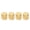 Gold, variant on NFTIGB 4Pcs Flat Top Metal Potentiometer Knobs Electric Guitar Bass Volume Tone Control Knobs Replacement Parts Instrument Accessories 0.72x0.70 inches / 18.4x17.8 mm Silver