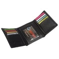 thumbnail image 4 of Real Buffalo Leather Wallets for Men - RFID Blocking Slim Trifold Wallet with Card Slots, 4 of 35