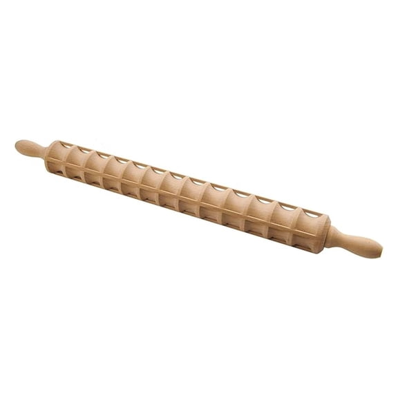Beechwood Ravioli Rolling Pin, 40 Raviolis, 23.6-Inch