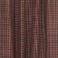 thumbnail image 6 of VHC Brands Primitive Rustic & Lodge Kitchen Window Curtains-Tartan Plaid Swag Pair, Panel 63x36, Brick Red, 6 of 8