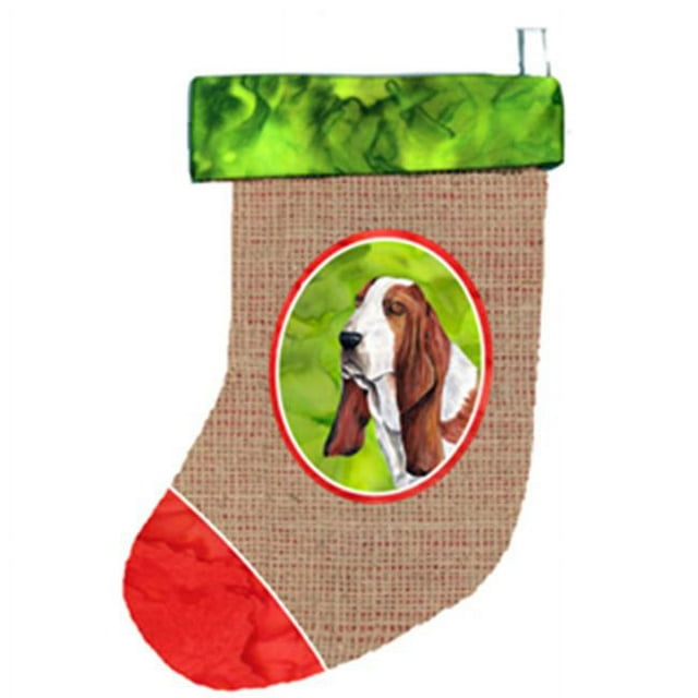 Carolines Treasures SC1004-CS Basset Hound Christmas Stocking