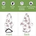 thumbnail image 4 of Yiaed Pink Butterflies (2) Print Dog Hoodie Security Pet Dog Costume Pets Dog Hoodie Sweatshirt with Pocket for Small Dogs-XX-Large, 4 of 5