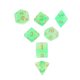 thumbnail image 2 of 7pcs Dados Poliédricos para Toy Verde Sunnimix Juegos de mesa de dados poliédricos, 2 of 8