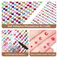 thumbnail image 3 of Unique Bargains 4 Sheet Self-Adhesive Rhinestone Stickers 2190Pcs 3mm/5mm Light Purple, 3 of 5