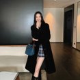 thumbnail image 3 of Elegante chaqueta de esquileo larga AYUNSUE para mujer, abrigo de invierno 100 % lana, ropa de mujer, abrigos de piel de moda, chaqueta femenina, 3 of 5