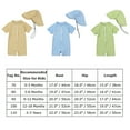 thumbnail image 4 of OBEEII Baby Boys Swimming Set One Piece Swimsuit Cute Printed Bathing Suit Beachwear Sun Protection Swimwear with Hat, 4 of 9