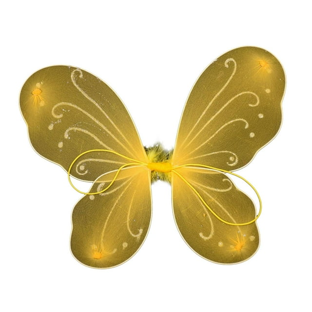 Butterfly Child Butterfly Costume for Masquerade Party Carnivals Yellow