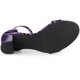 thumbnail image 5 of Sandalias Correa Del Tobillo Estampado De Serpiente Tacones Gruesos Para Mujer Allegra K Púrpura 40, 5 of 6