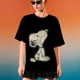 thumbnail image 3 of 2024 Camiseta de Snoopy para madre e hija, diseño de cuello redondo para mujer y niña, camiseta de verano de manga corta con escote sexy y estampado de dibujos animados, 3 of 5
