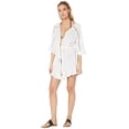 thumbnail image 3 of Dotti WHITE Paxi Island Cotton Gauze Kimono Swim Cover-Up, US X-Large, 3 of 4
