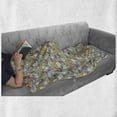 thumbnail image 6 of Bacon Soft Flannel Fleece Throw Blanket, Coffee Eggs Bacon Sausage Pancakes Croissant Pattern Delicious Tasty Pastry Theme, Cozy Plush for Indoor and Outdoor Use, 50" x 60", Multicolor, by Ambesonne, 6 of 6