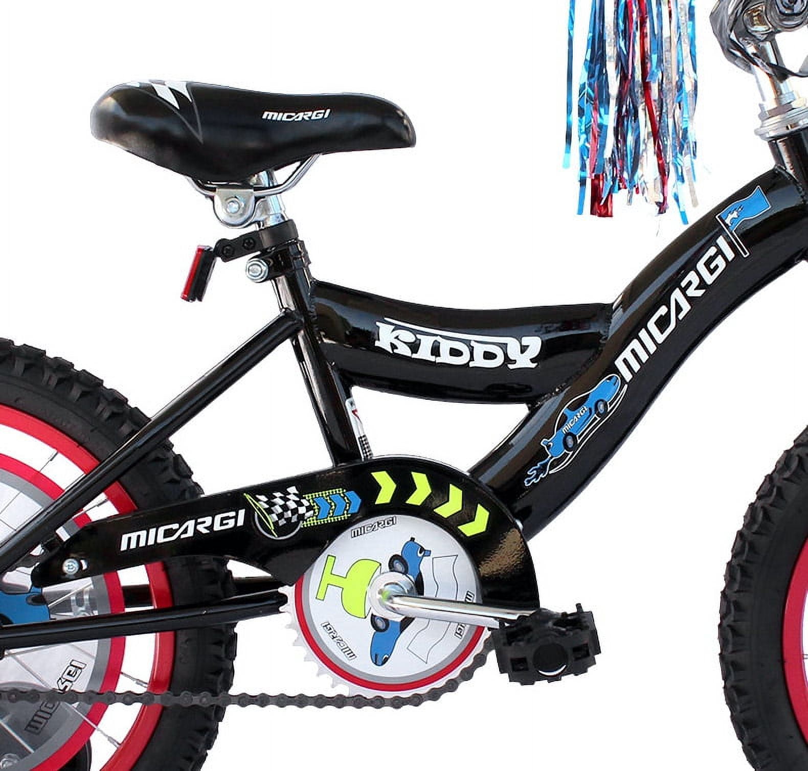 USToyOutlet 16" BMX S-Type Frame Bicycle Coaster Brake One Piece Crank Chrome Rims Black Tire Kid's Bike - Black