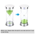 thumbnail image 4 of Uxcell 60 Minute Sand Timer, Sandy Clock, Count Down Sand Glass, Green Sands, 4 of 5