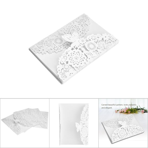 Quinceanera Invitations, 10Pcs Blank Kraft Wedding Invitation Cards Wedding Invitation Wedding Invites Personalized Business Invitation Cards for Wedding Engagement Birthday