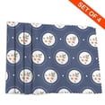 thumbnail image 2 of DouZhe Ensemble de 4 Sets de Table en Polyester, Motif Floral Bleu Résistant à la Chaleur pour Table à Manger, 12 Pouces x 18 Pouces, 2 of 6