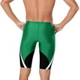 thumbnail image 2 of Speedo Men's Edge Splice Jammer Swimsuit (Black/Green, 30), 2 of 3